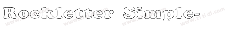 Rockletter Simple字体转换